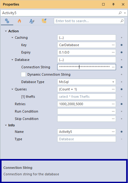 Description in properties