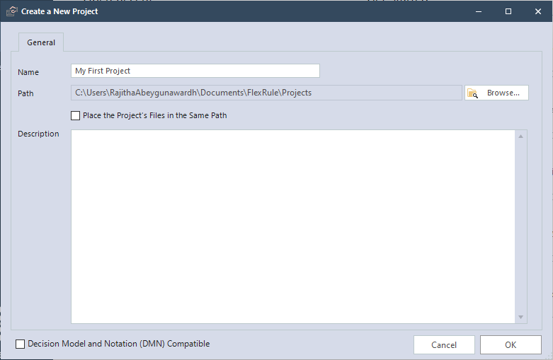 First Project screenV10