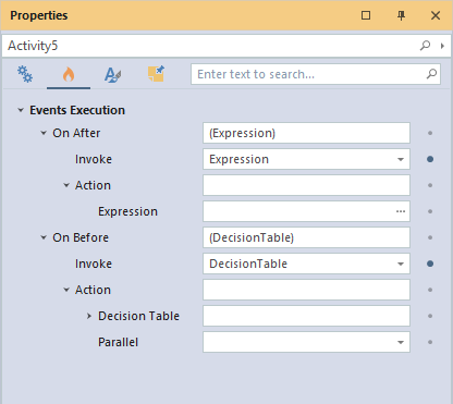 Properties window in V10 event
