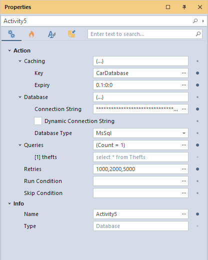 Properties window in V10