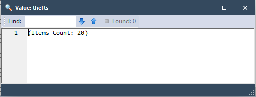 Theft in text view V10