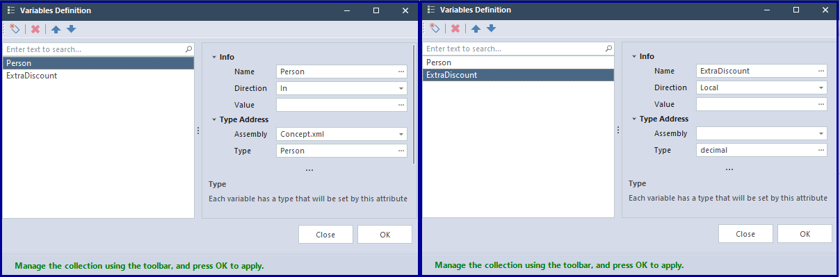 Variables in Nl