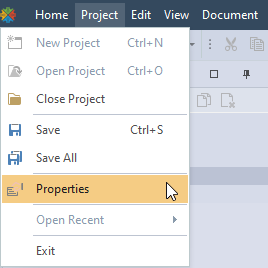 Project property