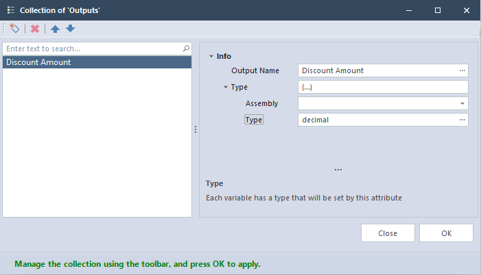 Set output