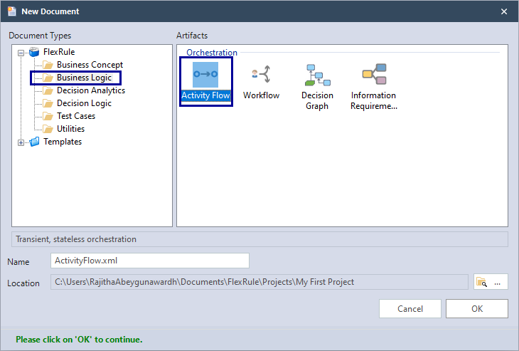 Create Activity flow V10