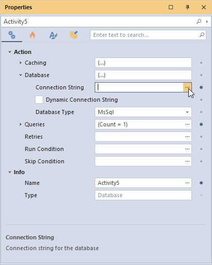 Database connection string V10