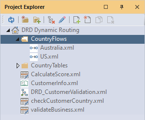 Dynamic Routing Project Explorer V10