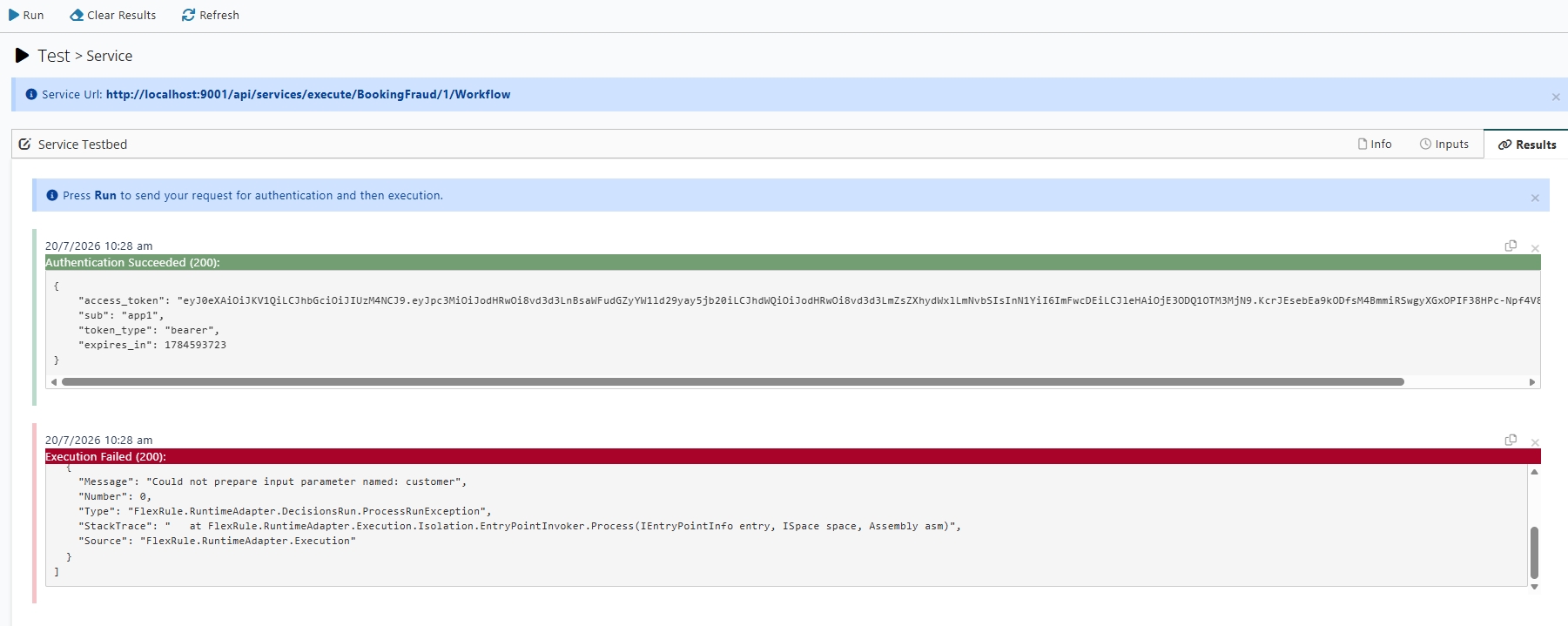Full Debug trace