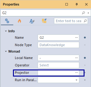 Projector properties in IRD V10