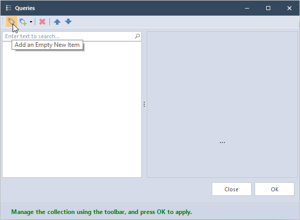 Query manager in V10