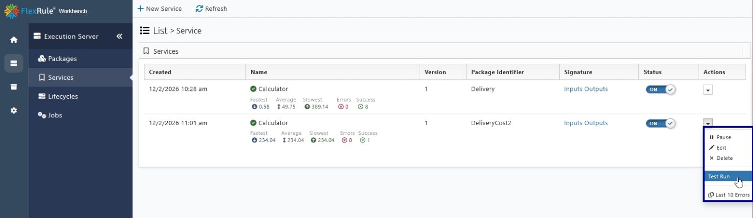 Execute in FlexRule Workbench - FlexRule Resource Hub