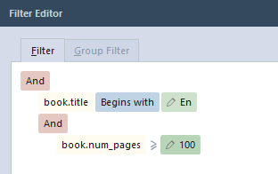 Add group filter QB V10