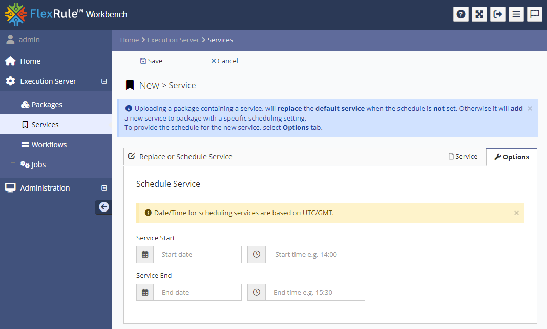 Upload a Service to an Existing Package - FlexRule Resource Hub