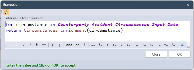 Counterparty Accident Circumstances