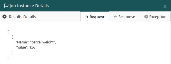 Job Instance Request Details
