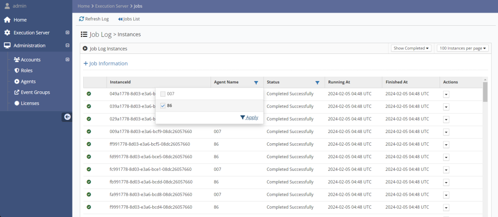 Job Logs - FlexRule Resource Hub