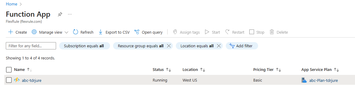How to Deploy as an Azure Function - FlexRule Resource Hub