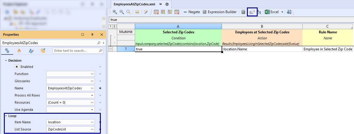 Iterate through zip code list