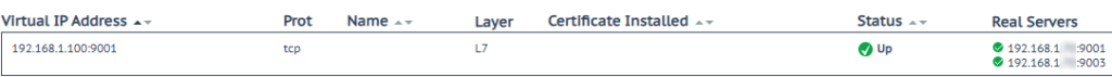 Confirm load balancer