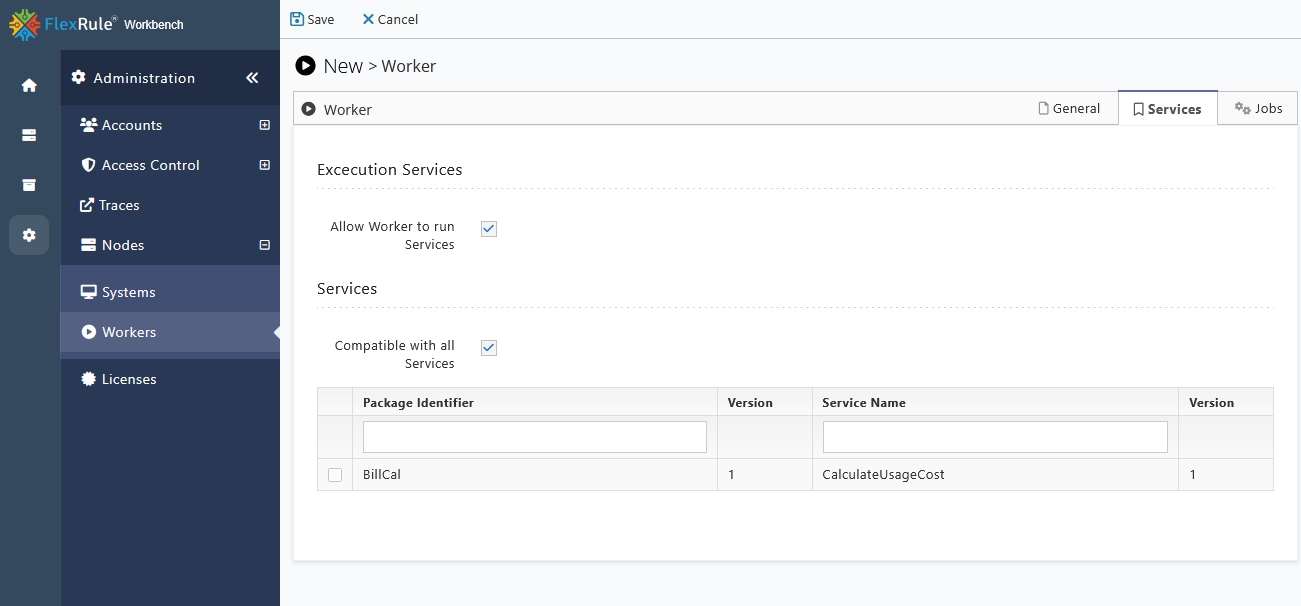 Create New Worker Services