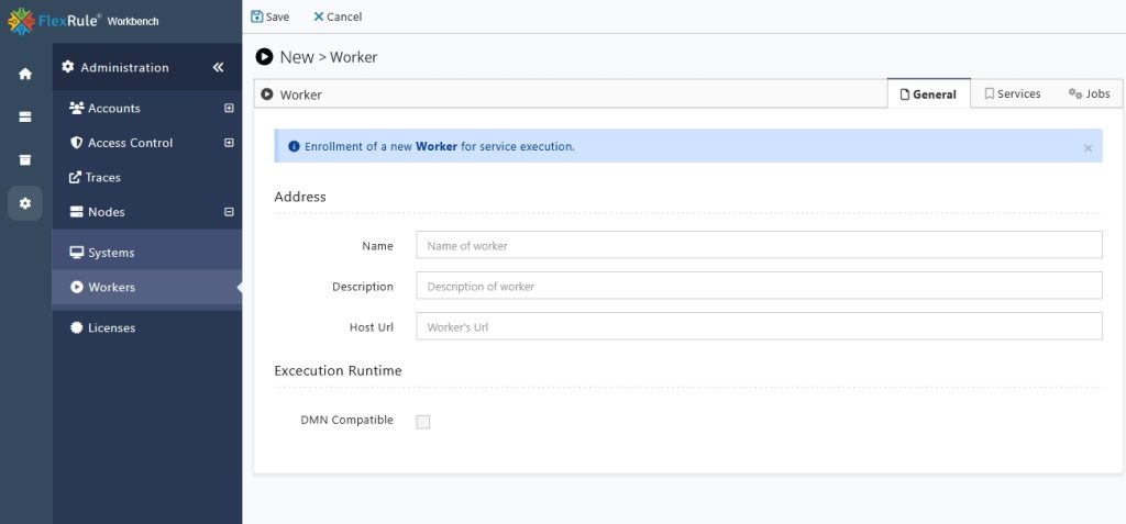 Create new worker General