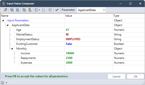 Input-Value-Composer