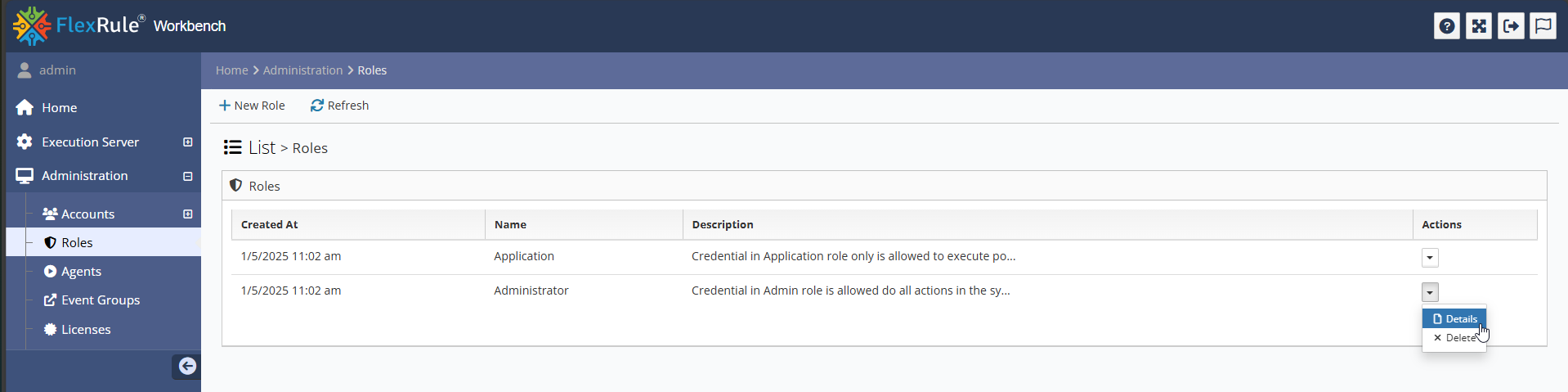 Access Admin Roles