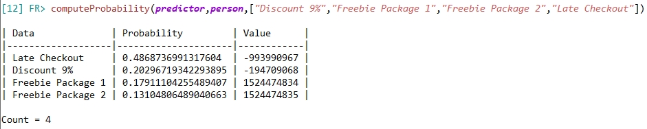 Compute probability