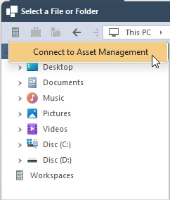 Connect to Asset Management