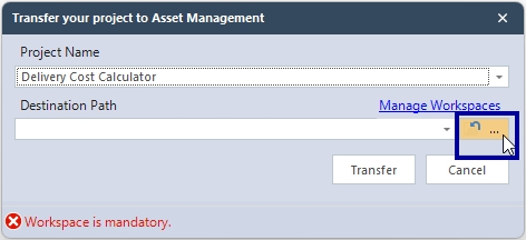 Manage Folders in Workspace