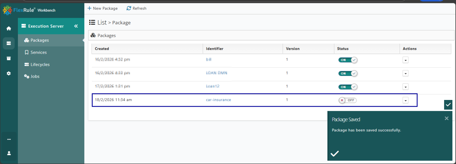 Upload a Package - FlexRule Resource Hub