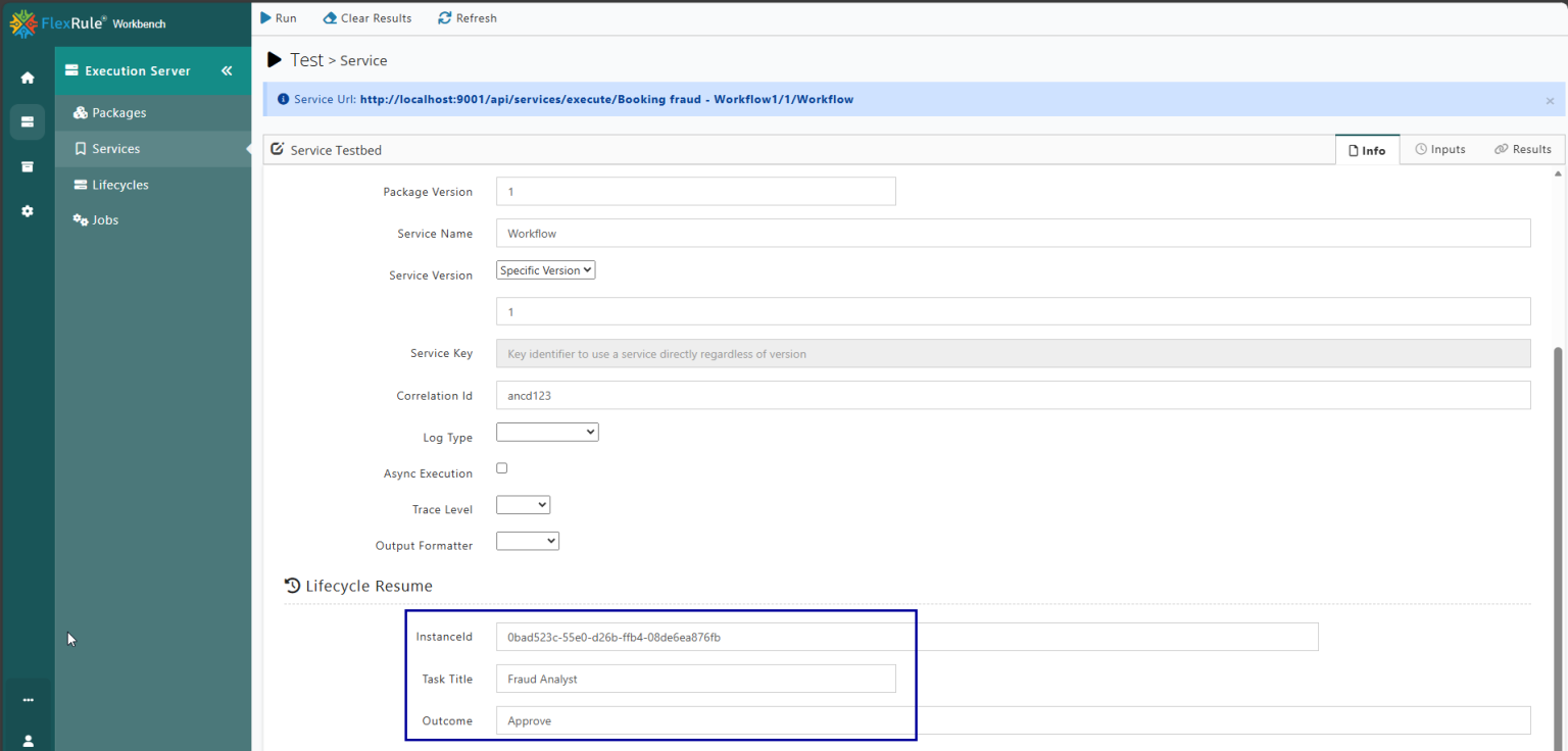 Test a Workflow in Workbench - FlexRule Resource Hub