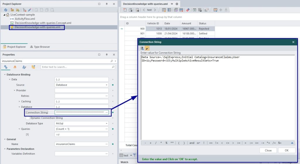 LC DB Connectivity