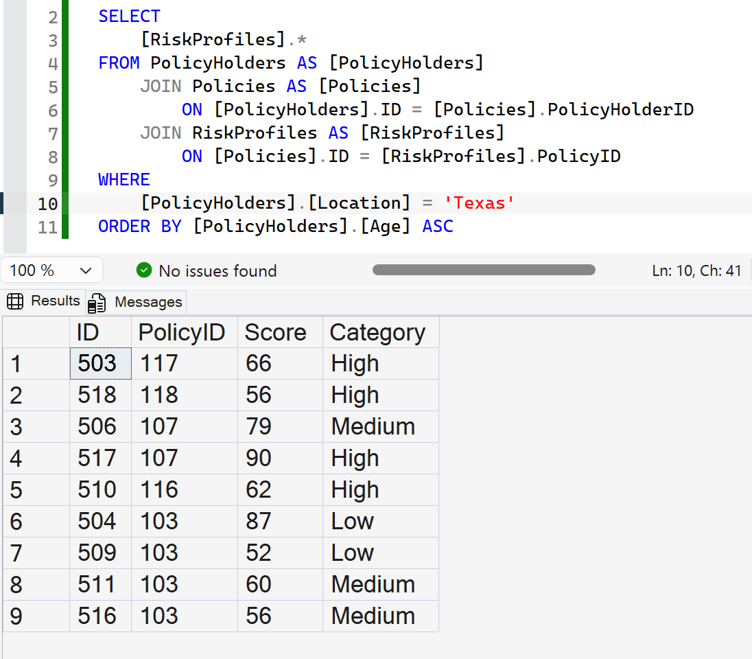LiveContext - Senario2 - SQL Q1