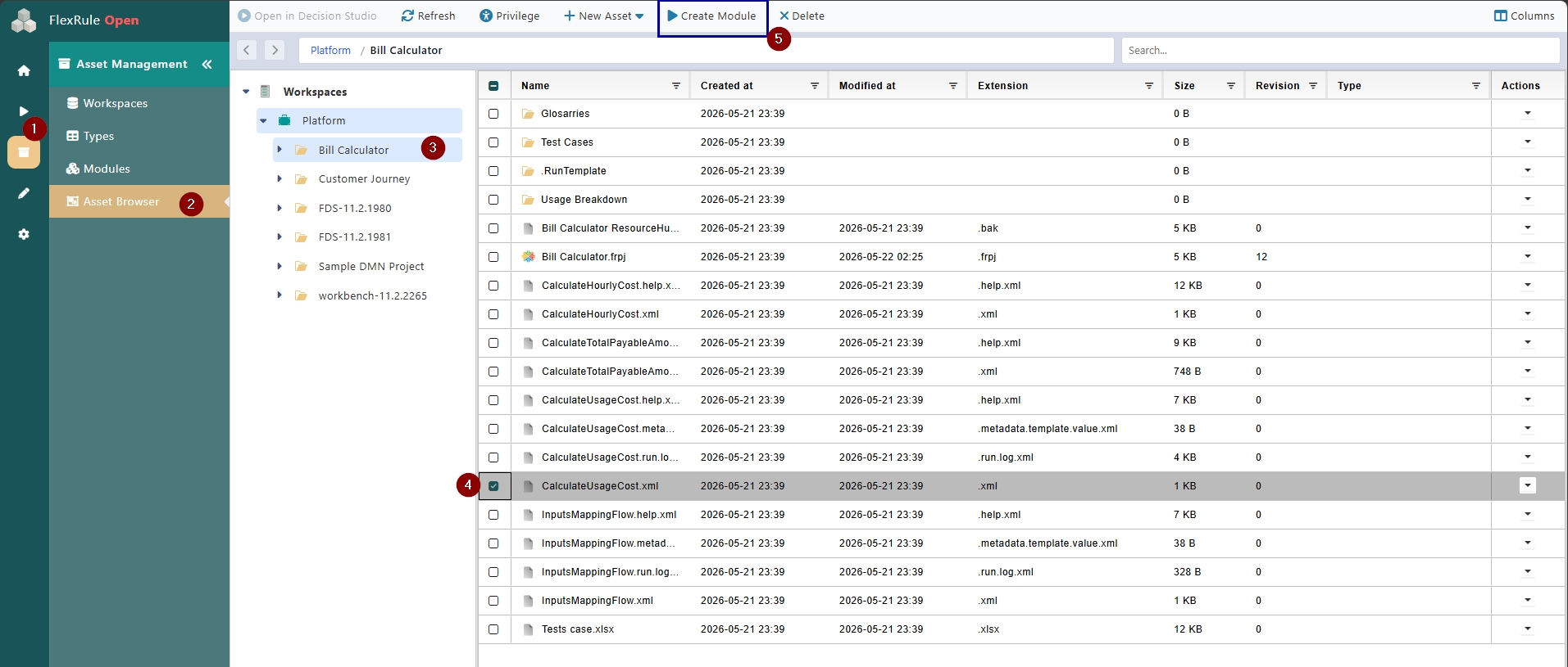 Create module