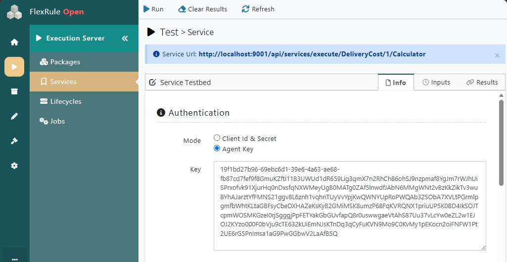 Authentication from workbench