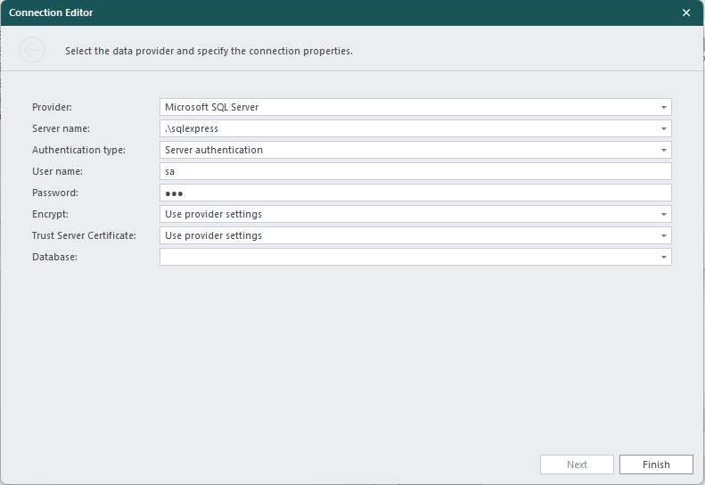 Connection Editor