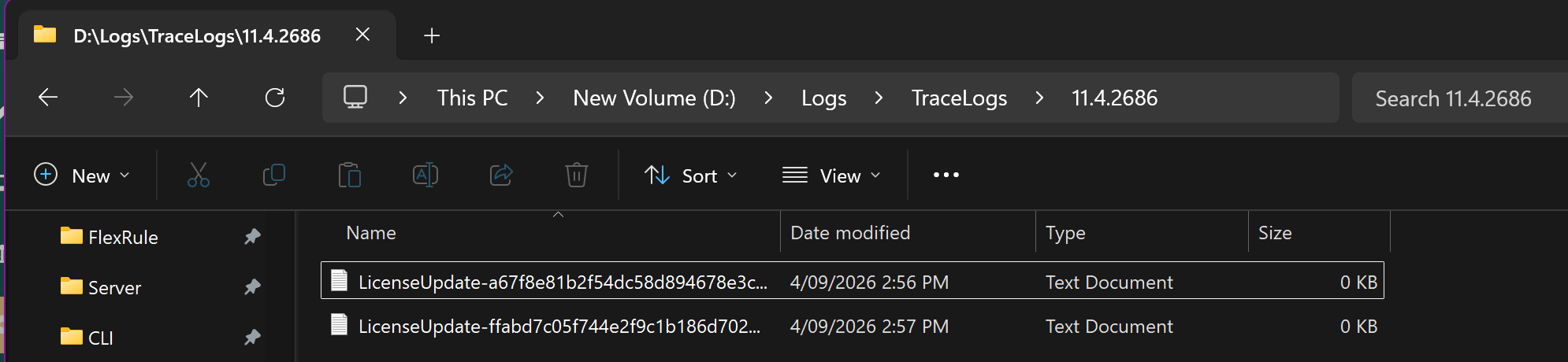 File Trace Logs