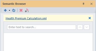 Semantic Browser Yellow banner